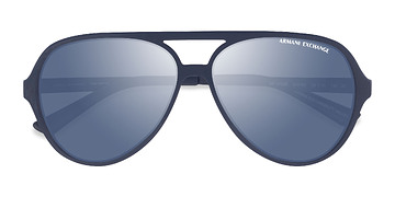 Matte Navy Armani Exchange AX4133S -  Plastique Lunettes de soleil