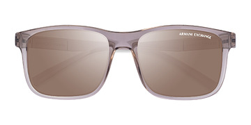 Shiny Transparent Brown Armani Exchange AX4145S -  Plastique Lunettes de soleil