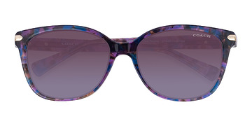 Purple Tortoise Coach HC8132 L109 -  Acétate Lunettes de soleil