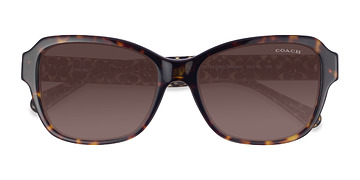 Écaille Noire Coach HC8232 L1010 -  Acétate Lunettes de soleil