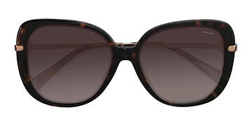 Écaille Noire Coach HC8320 C6180 -  Acétate Lunettes de soleil