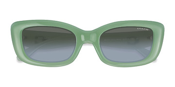 Milky Green Coach HC8390U CR610 -  Plastique Lunettes de soleil