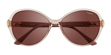 Transparent Pink Vogue Eyewear VO5475SB -  Plastique Lunettes de soleil