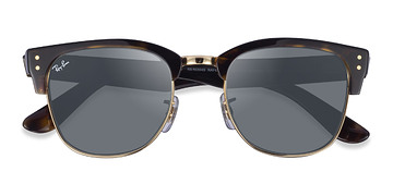 Tortoise Gold Ray-Ban Clubmaster Reverse -  Métal Lunettes de soleil