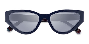 Matte Navy Coach HC8319 C3450 -  Acétate Lunettes de soleil