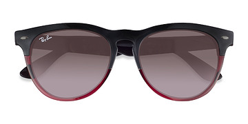 Gray On Transparent Red Ray-Ban RB4471 Iris -  Plastique Lunettes de soleil