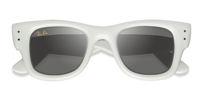 Polished White Ray-Ban RB4940 Wayfarer Puffer -  Plastique Lunettes de soleil