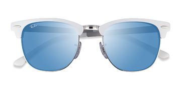 White On Silver Ray-Ban RB3716 -  Métal Lunettes de soleil