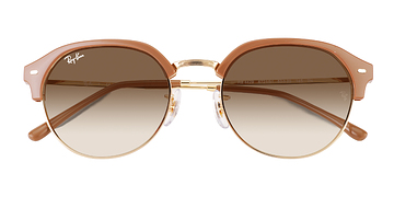 Brun Ray-Ban RB4429 -  Plastique Lunettes de soleil