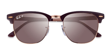 Burgundy Rose Gold Ray-Ban RB3716 -  Métal Lunettes de soleil