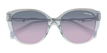 Gradient Transparent Blue Coach HC8347BU C9199 -  Métal Lunettes de soleil