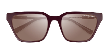 Burgundy Armani Exchange AX4158S -  Plastic, Metal Sunglasses
