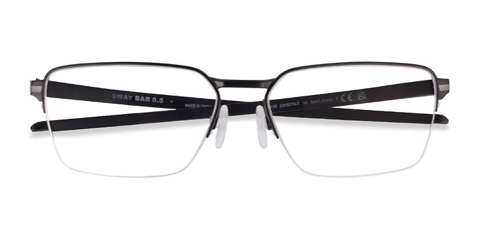 Satin Black Oakley Sway Bar 0.5 -  Titanium Lunettes de vue