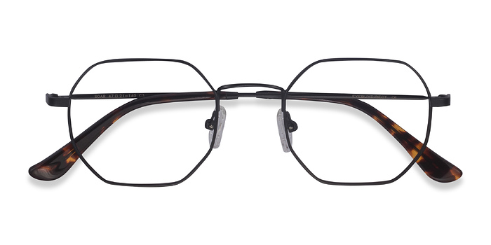 Noir Soar -  Vintage Métal Lunettes de vue