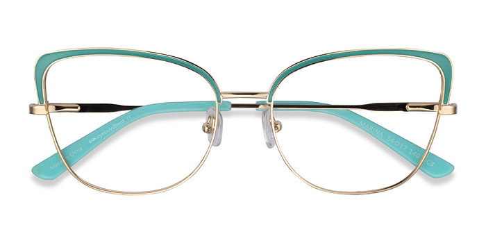 Aqua Gold Marina -  Coloré Métal Lunettes de vue