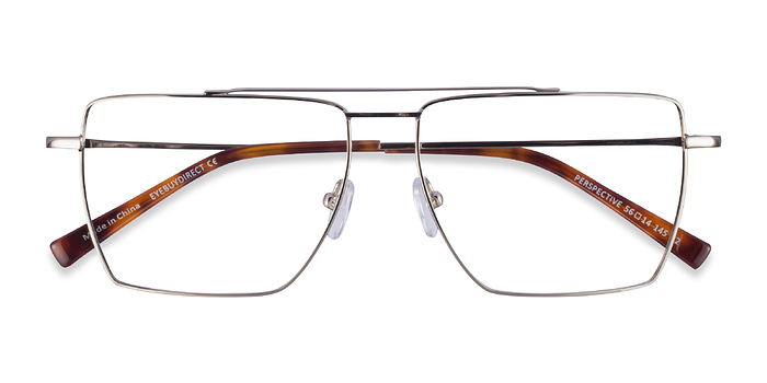 Argenté Perspective -  Métal Lunettes de vue