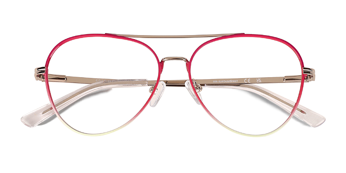 Gradient Red Sparkle -  Métal Lunettes de vue