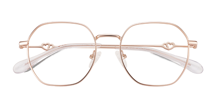 Matte Rose Gold Aiko -  Métal Lunettes de vue