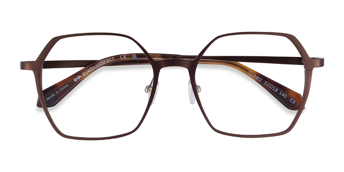 Matte Brown Turbo -  Alliage d’Aluminium Lunettes de vue