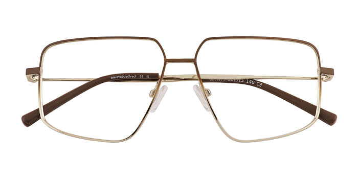 Gradient Matte Brown Wyatt -  Métal Lunettes de vue