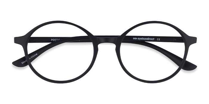 Matte Black Poetic -  Légèreté Plastique Lunettes de vue