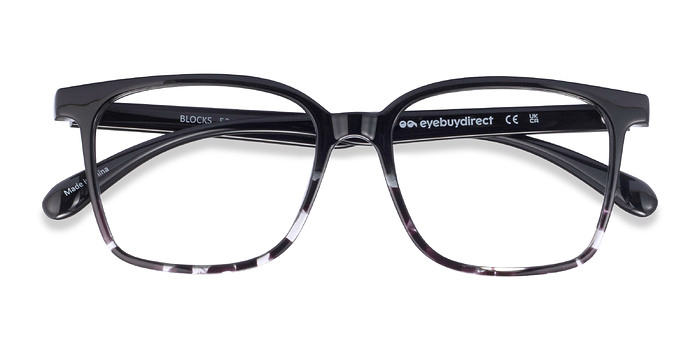 Black Clear Blocks -  Légèreté Plastique Lunettes de vue