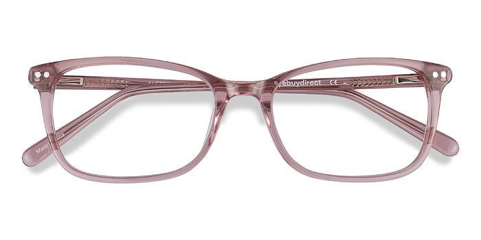 Clear Pink Alette -  Mode Acétate Lunettes de vue