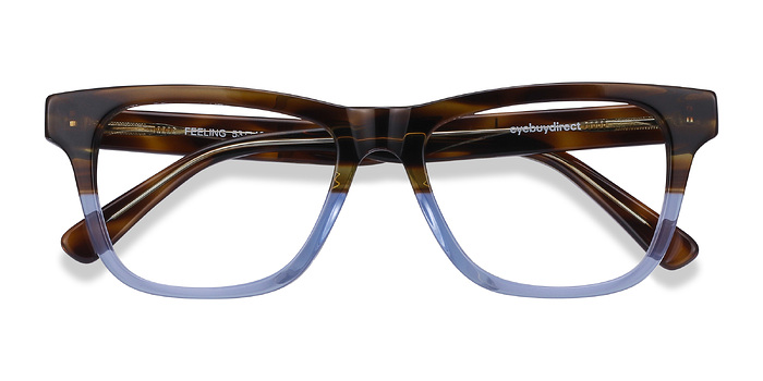 Brown Blue Feeling -  Acétate Lunettes de vue
