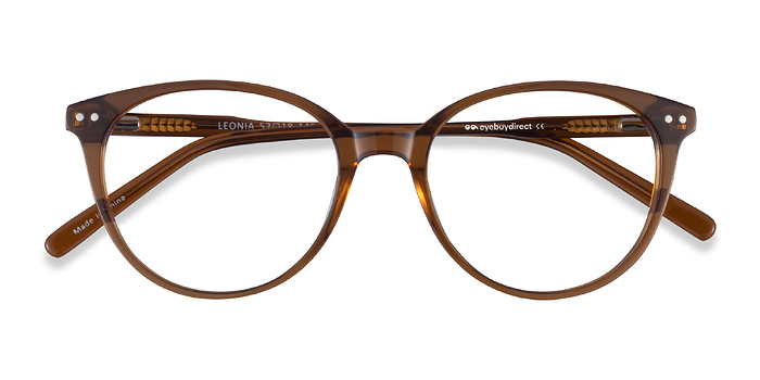 Clear Brown Leonia -  Acétate Lunettes de vue