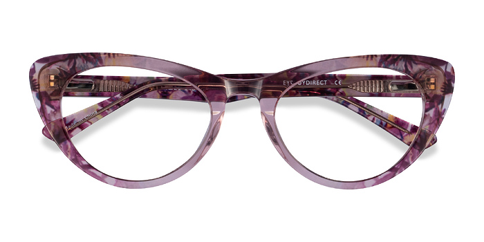 Clear Pink Floral Legato -  Acétate Lunettes de vue