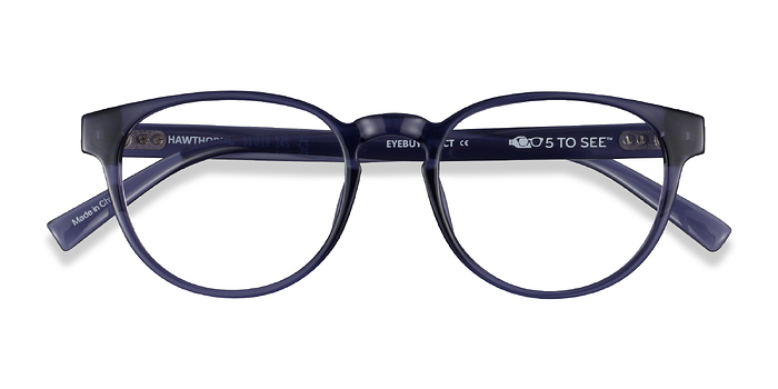 Crystal Dark Blue Hawthorne -  Plastique Lunettes de vue