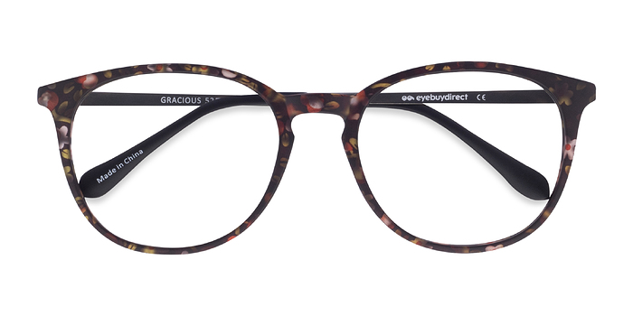 Pink Floral Gracious -  Coloré Plastic, Metal Lunettes de vue