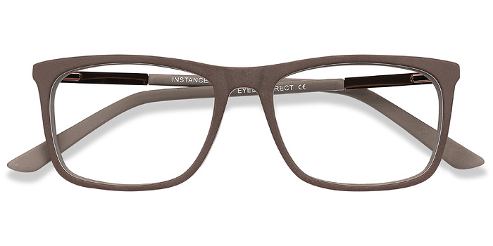 Brun Instance -  Légèreté Acetate, Metal Lunettes de vue