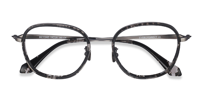 Gray Floral Beyond -  Métal Lunettes de vue