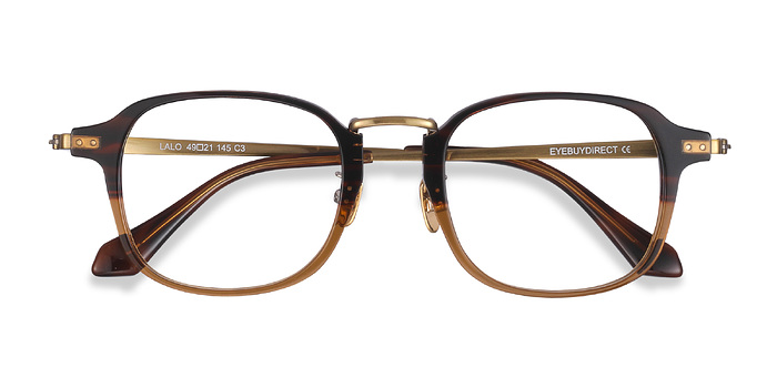 Brun Lalo -  Métal Lunettes de vue