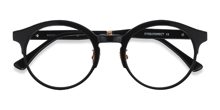 Noir Rochelle -  Métal Lunettes de vue