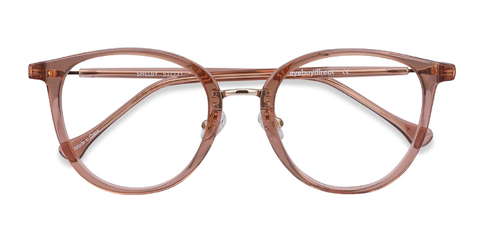 Clear Brown Shelby -  Acetate, Metal Lunettes de vue