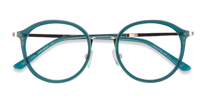 Vert Colman -  Coloré Acetate, Metal Lunettes de vue