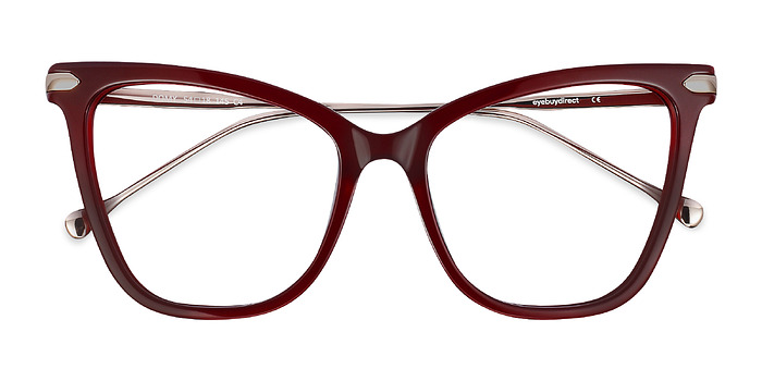 Burgundy Domy -  Mode Acetate, Metal Lunettes de vue