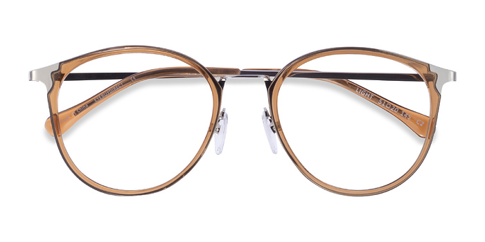 Clear Brown Silver Light -  Métal Lunettes de vue