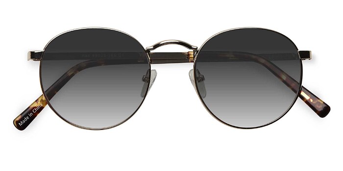 Doré Rex -  Métal Lunettes de soleil