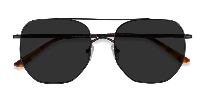 Noir Impossible -  Vintage Métal Lunettes de soleil