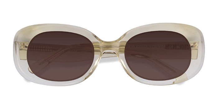 Crystal Light Yellow Aretha -  Acétate Lunettes de soleil
