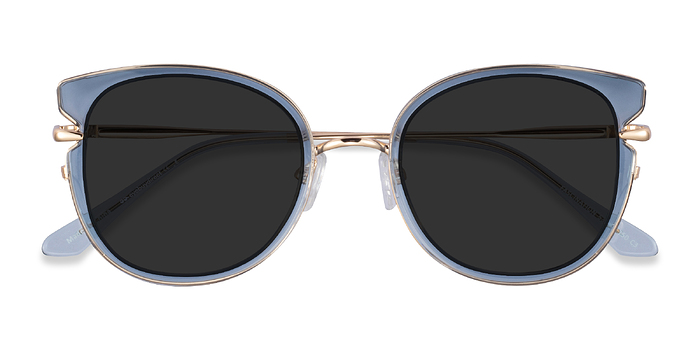 Clear Blue Gold Fascination -  Plastique Lunettes de soleil