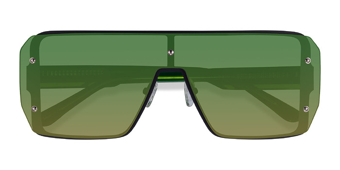 Black Green Bot -  Métal Lunettes de soleil