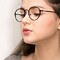 Come Around Bronze Métal Montures de lunettes de vue pour Femmes d'EyeBuyDirect