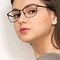 Calm Noir Métal Montures de lunettes de vue pour Femmes d'EyeBuyDirect