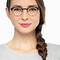 Fixate Black Golden Métal Montures de lunettes de vue pour Femmes d'EyeBuyDirect
