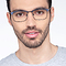 Signal Bleu Métal Montures de lunettes de vue pour Hommes d'EyeBuyDirect