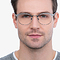 The Works Gunmetal Métal Montures de lunettes de vue pour Hommes d'EyeBuyDirect